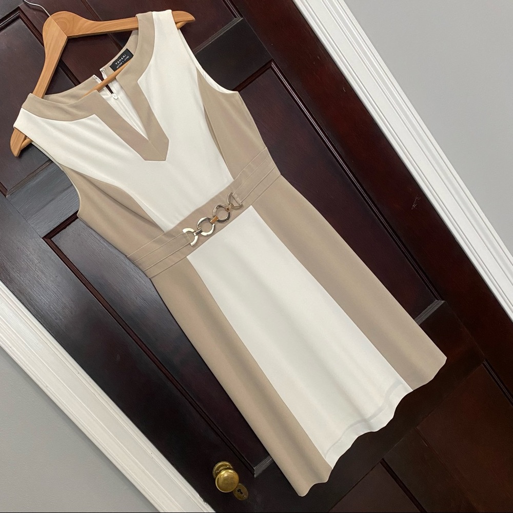 Like New! Tahari Colorblock Professional Dress